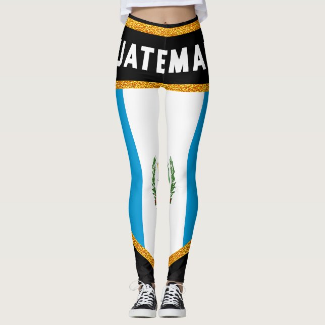 Guatemala Flag Leggings (Front)