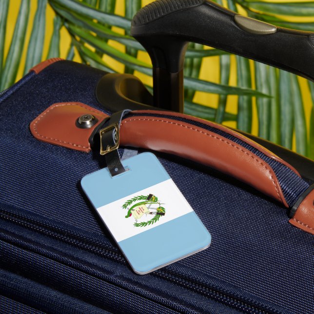 Guatemala flag luggage tag (Front Insitu 1)