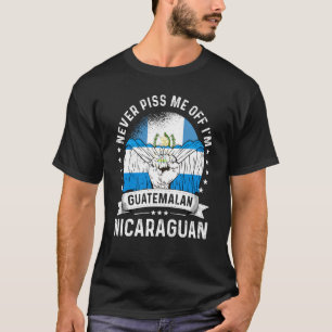 Guatemala Flag Nicaragua Grown Humour Citizen Prid T-Shirt