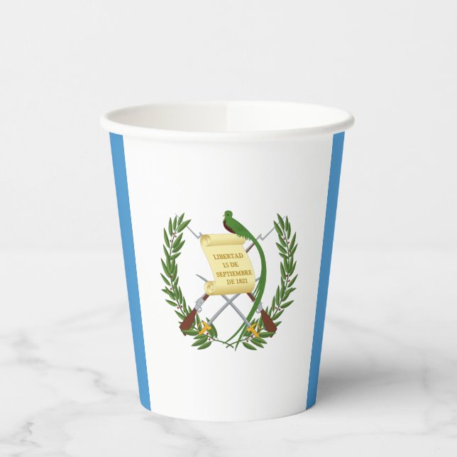 Guatemala Flag Paper Cups (Left)