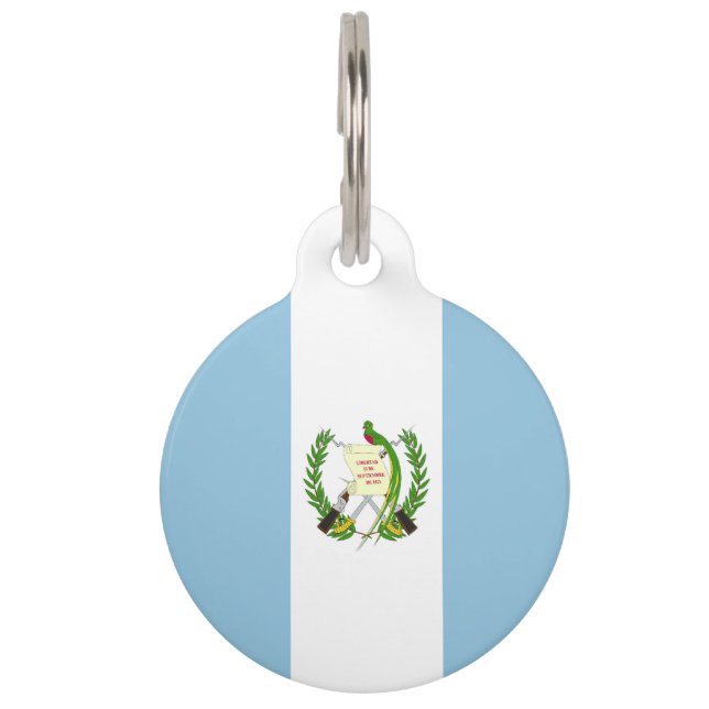 Guatemala flag pet tag (Front)