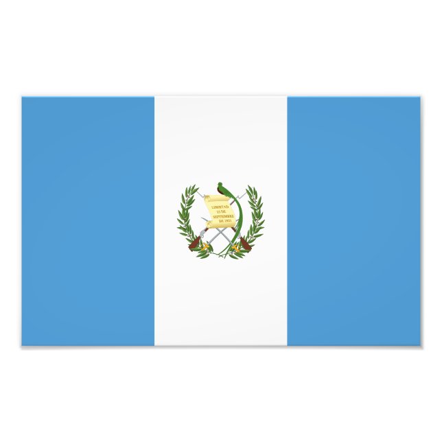 Guatemala Flag Photo Print (Front)