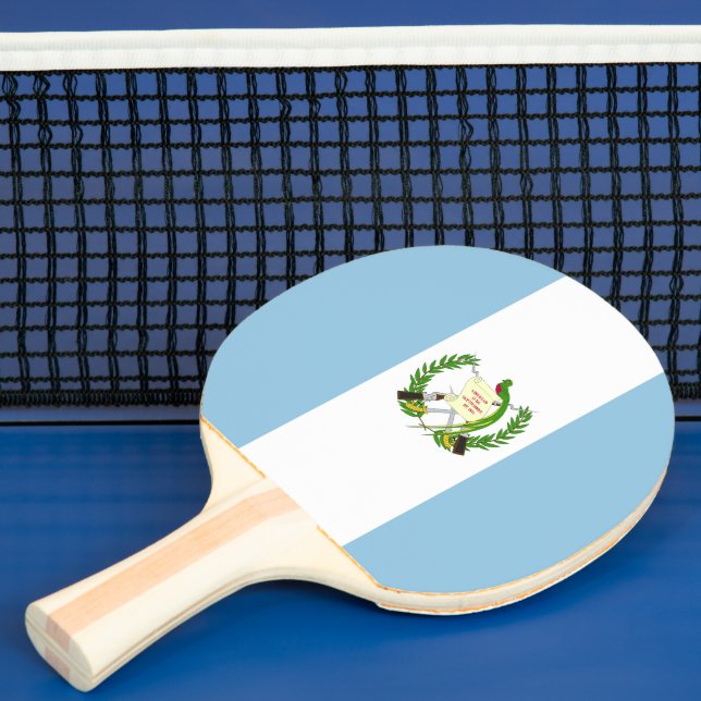 Guatemala flag ping pong paddle (Insitu)