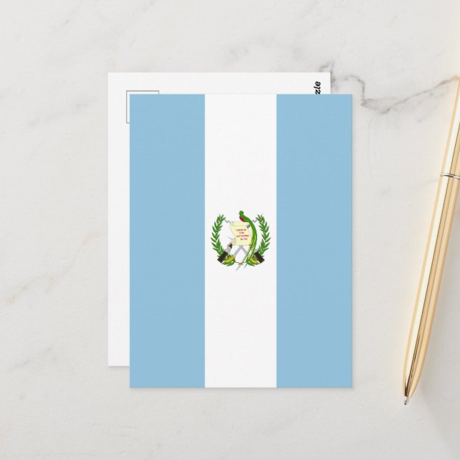 Guatemala flag postcard (Front/Back In Situ)