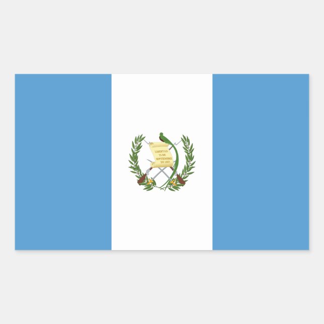 Guatemala Flag Rectangular Sticker (Front)