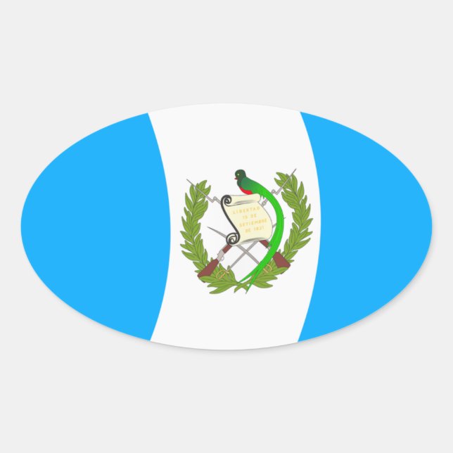 Guatemala Flag Sticker (Front)