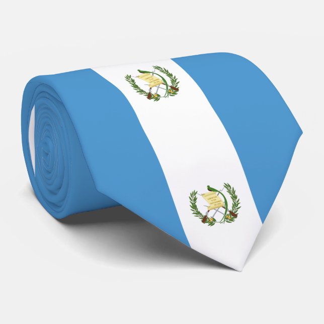Guatemala flag tie (Rolled)
