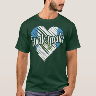 Guatemala For Men Guatemalan Heart Flag for Women T-Shirt
