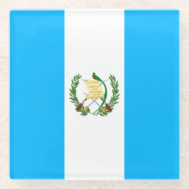Guatemala Glass Coaster (Front)