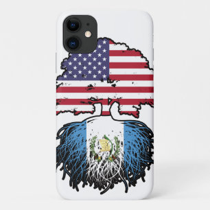 Guatemala Guatemalan American USA Tree Roots Flag iPhone 11 Case