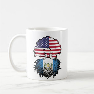 Guatemala Guatemalan American USA Tree Roots Flag Coffee Mug