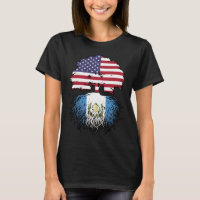 Guatemala Guatemalan American USA Tree Roots Flag