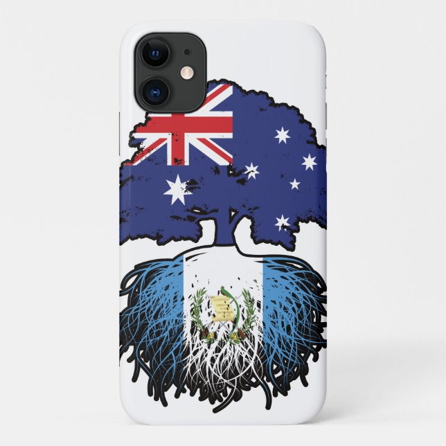 Guatemala Guatemalan Australian Australia Tree Case-Mate iPhone Case (Back)