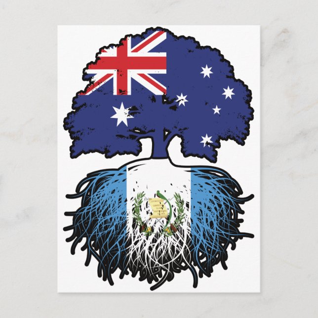 Guatemala Guatemalan Australian Australia Tree Postcard (Front)