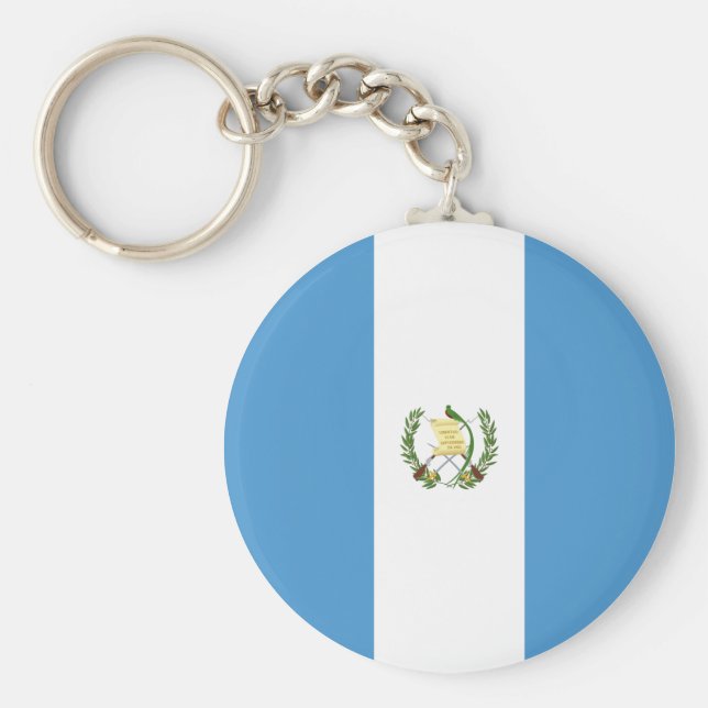 Guatemala (Guatemalan) Flag Key Ring (Front)