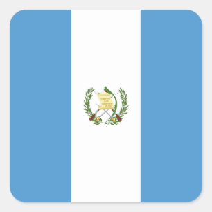 Guatemala (Guatemalan) Flag Square Sticker