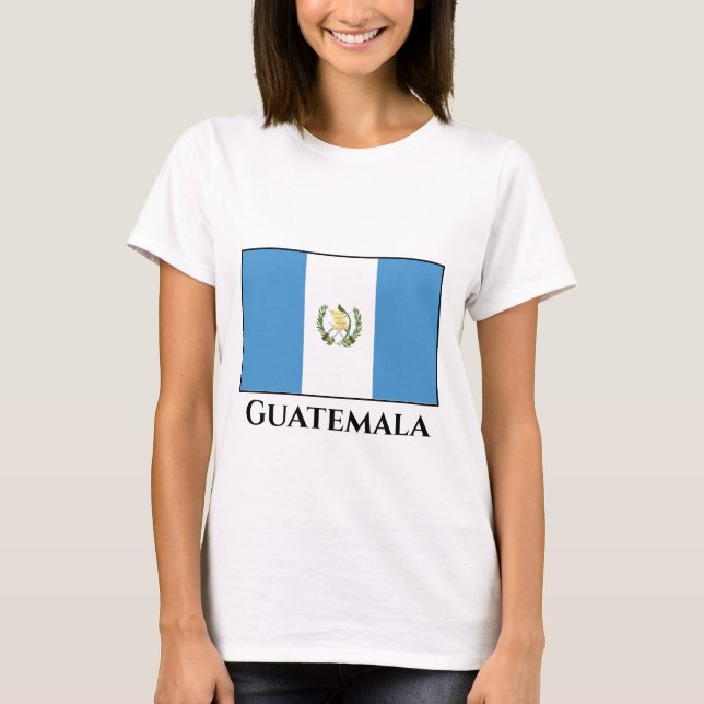 Guatemala (Guatemalan) Flag T-Shirt (Front)