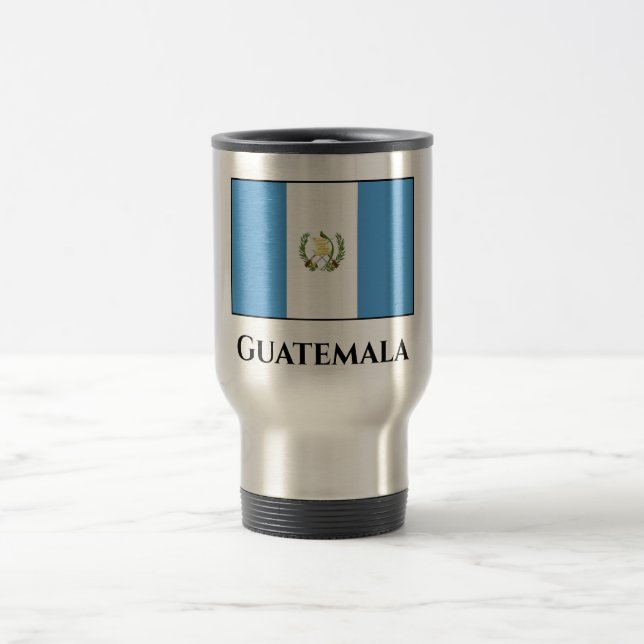 Guatemala (Guatemalan) Flag Travel Mug (Center)