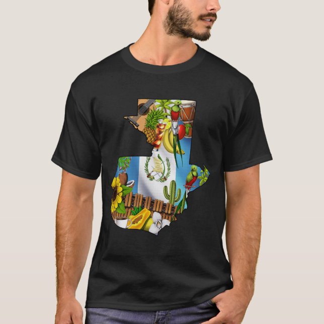 Guatemala Map T-Shirt (Front)