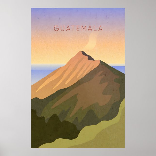 Guatemala Minimal Travel Poster (Front)