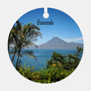 Guatemala, Nature's Beautiful Landscape Ceramic Or Metal Tree Decoration