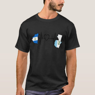 Guatemala Nicaragua Flag Guatemalan French Heartbe T-Shirt
