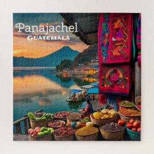 Guatemala Panajachel Travel Vintage Retro Jigsaw Puzzle