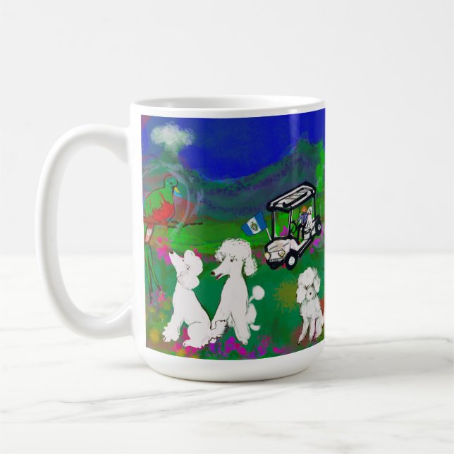 Guatemala poodles Coffee Cup (Left)