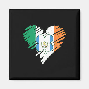 Guatemala Proud Guate Flag St. Patricks Day Shamro Magnet