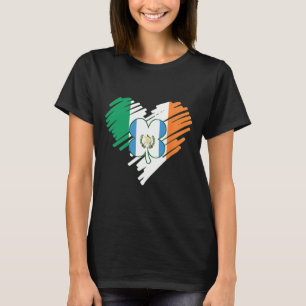 Guatemala Proud Guate Flag St. Patricks Day Shamro T-Shirt