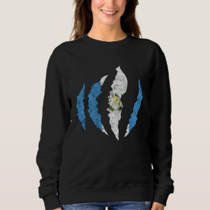 Guatemala Proud Hispanic Guate Flag Guatemalan Cha Sweatshirt