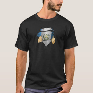 Guatemala Proud Hispanic Guate Flag Guatemalan Cha T-Shirt