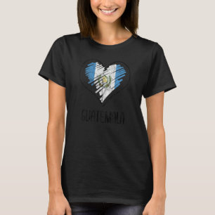 Guatemala Proud Hispanic Guate Flag Guatemalan Cha T-Shirt