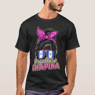 Guatemala Proud Hispanic Guate Flag Guatemalan Cha T-Shirt