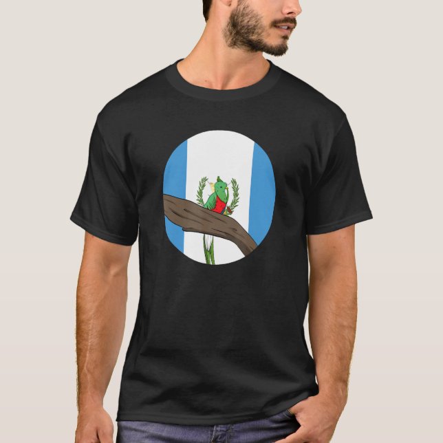 Guatemala Proud Hispanic Quetzal National Bird Gua T-Shirt (Front)