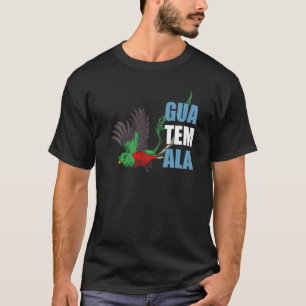 Guatemala Quetzal Bird Guate Flag Small Bird Atitl T-Shirt