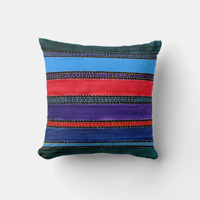 Guatemala Rainbow 1 Throw Pillow (Front)