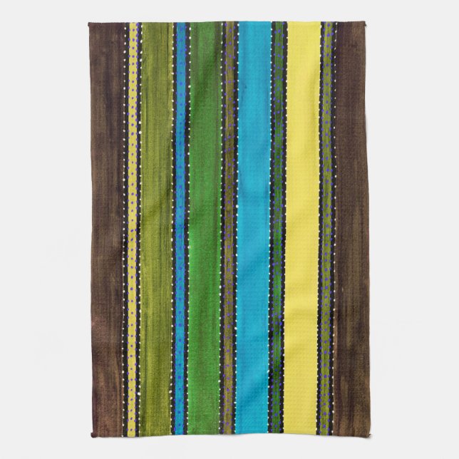 Guatemala Rainbow 6 Kitchen Towel (Vertical)