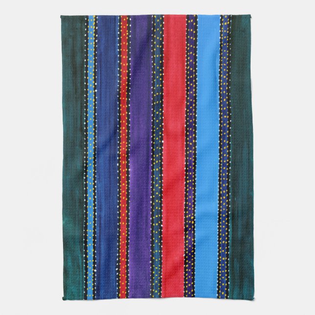 Guatemala Rainbow Kitchen Towel (Vertical)