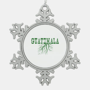 Guatemala Roots Word Art Christmas Ornament