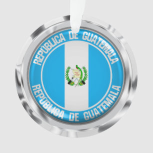 Guatemala Round Emblem Ornament