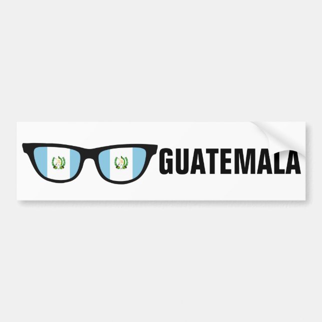 Guatemala Shades custom text & colour Bumper Sticker (Front)