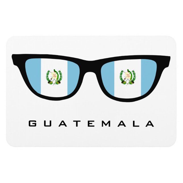 Guatemala Shades custom text & colour magnet (Horizontal)