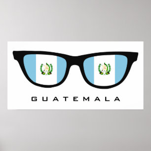 Guatemala Shades custom text & colour poster