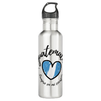 Guatemala Siempre en Mi Corazon I love Guatemala 710 Ml Water Bottle