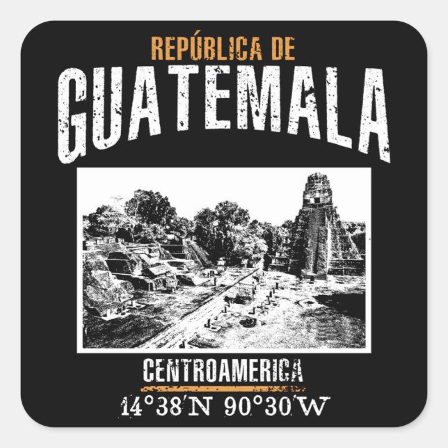 Guatemala Square Sticker (Front)