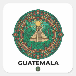 GUATEMALA SQUARE STICKER