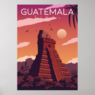 Guatemala Tikal  Poster