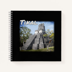 Guatemala Tikal Ruins Temple Notebook