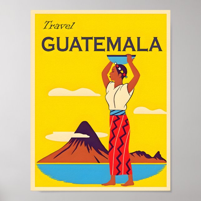 Guatemala Travel Poster (Front)